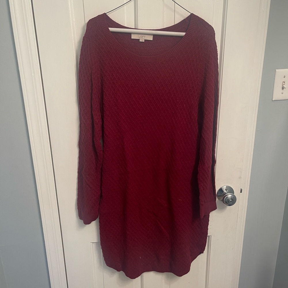 Loft large knit dress